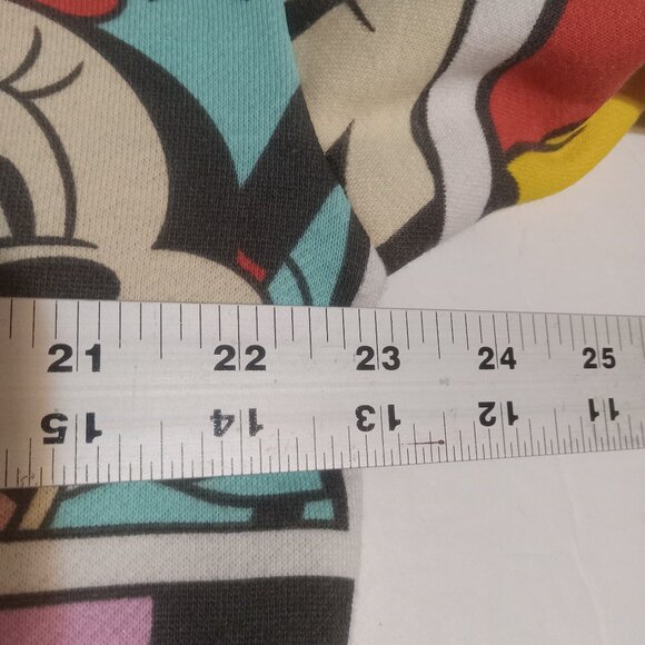 Disney Women's Mickey Mouse & Friends Crewneck Sweatshirt Size L All Over Print - Picture 7 of 8